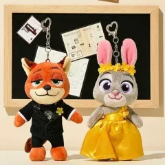 未開封)ズートピア2 ニック ジュディ ぬいぐるみ キーホルダー セット CGV