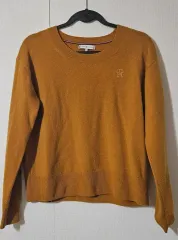 トミーヒルフィガー カシミア 100%ニット セーター マスタード