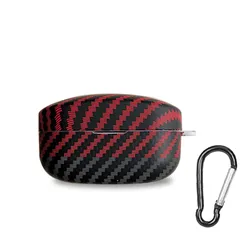 【新着商品】for Sony wf-1000xm4携帯カバー、PC携帯カバー、傷防止、衝突防止の完全保護、衝撃防止と滑り防止フック付き ケース (赤+ブラック)