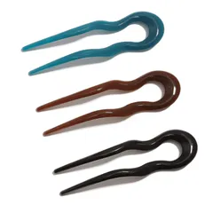 【数量限定】おしゃれ ヘアアクセサリー シンプル ひらうち マジェステ 髪飾り 髪留め 3点セット U字シェルコーム 一本挿し 簪 YFFSFDC