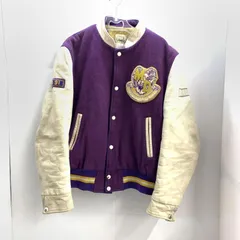 【中古】80-90s SHAIN レザースタジャン 40 パープル [92]