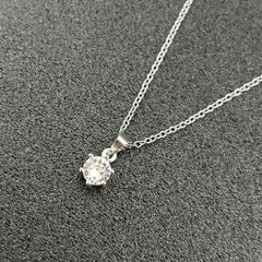 ジルコニア ネックレス シルバー ⭐️未使用品⭐️ アクセサリー おしゃれ シンプルデート ワンポイント 小さめ 目立たない