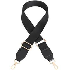 [Vitalux] ショルダーベルト バッグ用ストラップ 付け替え用 調節可能 幅広太め コットンPUレザー ナスカン付き 斜め掛け ショルダー紐 無地 レディース バッグベルト 交換用 ショルダーバッグ DIY スペアストラップ