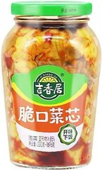 吉香居 脆口菜芯 (瓶) ザーサイ 漬物 搾菜 辛口 おつまみ 瓶商品 四川の具入り辣油 おつまみ 中華食材 330g