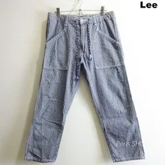 Lee　リー　ダンガリーズ イージーベイカー クロップドパンツ　メンズ M 相当　薄手　ヒッコリー　ユニセックス　LM5932　メンズ