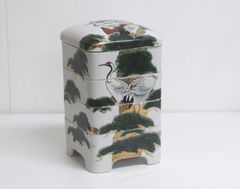 重箱/4段重/陶器/竹鶴/骨董品】アンティーク 時代物 - メルカリ
