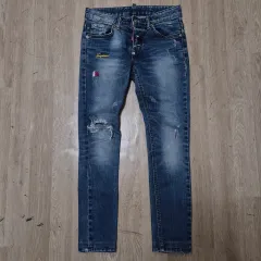 ディースクエアード2 レディース ダメージデニム ズボン 찢청 (36)