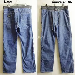 Lee　リー　ダンガリーズ イージーベイカーパンツ　メンズ L ～ XL 相当 / W32　腰リブ仕様　クロップド２way　40500　シャンブレー 中濃青　日本製　メンズ
