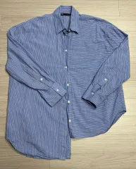 ザラ ストライプ アシンメトリー シャツ s