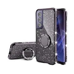 【人気商品】5G Ultra TPU ケース/カバー 透明カバー スマホリング付き S21 可愛い お洒落 ラメ Galaxy ギャラクシー S21ウルトラ ラインストーン きらきら For おしゃれ アンドロイドスマホ スマートフォンケース/カバー