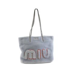 ✈ 美品 ミュウミュウ 本革 レザー しわ加工 トート バッグ さくら 