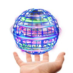 【数量限定】4 5 3 2 子供 6 人気 ミニドローン コントローラ 7歳 ハンド スピナー ブーメラン 男の子 フライングボール UFOおもちゃ 光る 女の子 面白 おもちゃ 正規品 クリスマスプレゼント(ブルー) ボール フライング XINHOME