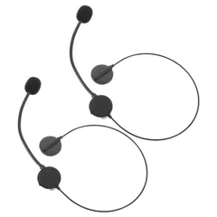 【在庫処分】ヘッドバンド調整可能 ふり遊び用おもちゃ 軽量プラスチック製 キッズ用コスプレヘッドセットマイク 18×5インチ Toyvian 2個セット