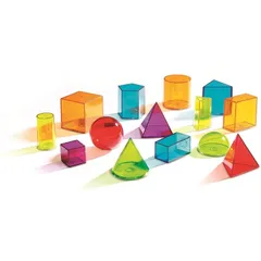 【在庫処分】リソーシーズ View-Thru(R) Geometric Solids ラーニング 透明立体図形 LER 4331
