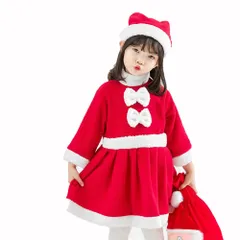 【人気商品】クリスマス服 サンタ服 サンタクロース コスプレ クリスマス 子供 衣装 かわいい 暖かい キッズ コスチューム コスプレ衣装 女の子 男の子 帽子付き ヒゲ もこもこ サンタ パーティー 文化祭 撮影 発表会 学園祭 [Lalapala] 演劇