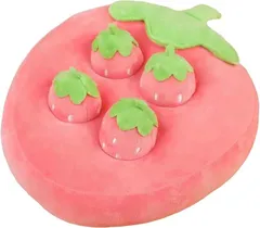 COZENTA ペット おもちゃ うさぎ 犬 にんじん 噛む おやつ隠し エサ入れ ストレス発散 ノーズワーク (いちご)のサムネイル