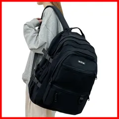 韓国 高校生 人気 女子 15.6インチ リュックサック PC 収納 軽量 バックパック 防水 通学 多機能 ポケット多い 大容量 メッシュポケット おしゃれ レディース 可愛い シンプル リュック 黒 通勤 [Plelet] 旅行 男女兼用