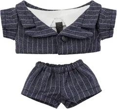 COZENTA 人形 ぬいぐるみ 服 ぬい服 シャツ ズボン スーツ ネクタイ セット かわいい 10cm (ネイビー)