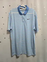 ナイキ ドライフィット ストライプ 半袖 ポロTシャツ M 新品