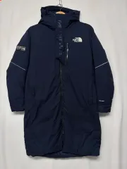 100/L THE NORTH FACE ザノースフェイス ネイビー ダウンジャケット ロング丈 アウター