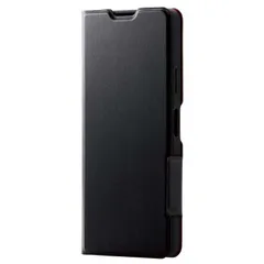 エレコム Xperia 10 IV SO-52C SOG07 ケース カバー レザー TPU 手帳型 マグネット UltraSlim ブラック ELECOM
