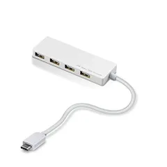 エレコム usbハブ USB2.0 Type-C Aメス4ポート バスパワー 15cmケーブル MacBook/iPad/Surface GO