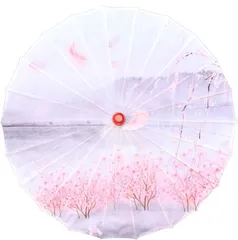 COZENTA 和傘 踊り傘 番傘 和風 コスプレ 仮装 ハロウィン 花柄 (05)