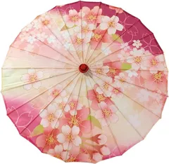 COZENTA 和傘 踊り傘 番傘 和風 コスプレ 仮装 ハロウィン 花柄 (04)