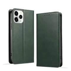 【在庫処分】衝撃吸収 11pro用 スマホケースiphone 落ち着いた色 スタンド機能 カード収納 11プロ用ケース手帳型 アイフォン マグネット式 薄型 iphone11プロ用カバー【グリーン】 放熱性 軽量 PUレザー 11pro用ケース手帳型 ipho