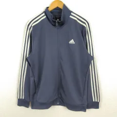 adidas アディダス トラックジャケット ロゴ刺繍  J/Oサイズ メンズ 古着 ストリート スポーツMIX