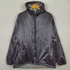 patagonia パタゴニア パフジャケット ロゴ刺繍 ブラック Mサイズ メンズ 古着 アウトドア テック系