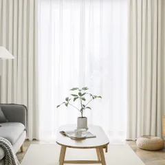 防音 防寒 カーテン カーテン 遮光 無地 保温 UVカット 昼夜目隠し 断熱 おしゃれ 遮光カーテン 洗える 洗濯機対応 99.9%以上遮光 (カーテン2枚 4枚セット レース2枚) 幅100cm×丈178cm AIFY ベージュ