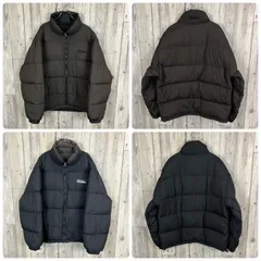 FIRST DOWN USA ファーストダウン ブラウン × ブラック 裾 ドローコード リバーシブル ヌプシ ダウンジャケット メンズ 3L サイズ