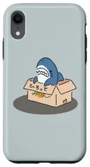 【新着商品】スマホケース 箱入りサメ iPhone XR 用
