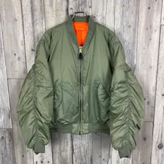 アメリカ空軍 USAF ME-S Industries社製 MIL-J-82790J MA-1 フライトジャケット リバーシブル ミリタリー 中綿 ダウンジャケット メンズ LL サイズ