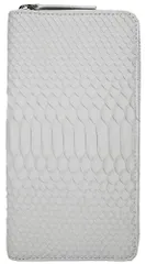 [ブリスレザー] 風水金運上昇[ダイヤモンドパイソン] 1枚革 蛇革 高級 本革 大容量 長財布 ラウンドファスナー ボックス付き[安心の30日品質返品保証]