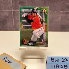 2016 Topps Bowman Jomar Reyes 21/99 Baltimore Orioles Green Parallel カード