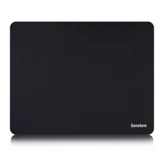 Senetem マウスパッド 薄型 ゲーミング マウス パッド 小型 280×220×2mm 滑り止め レーザー&光学式マウス対応 持ち運び 小さめ 黒 S(28*22cm)