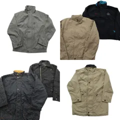 古着卸 まとめ売り ジャケット MIX 6枚セット (メンズ L /46 ) スタンドカラー 比翼 ワンポイント ブルゾン 中古 古着 ND4651