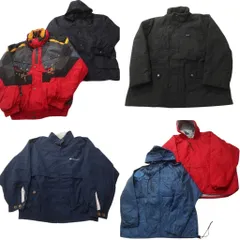 古着卸 まとめ売り ジャケット MIX 6枚セット (メンズ XL ) スキーウエア ワンポイント スタンドカラー 中古 古着 ND4719