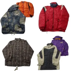 古着卸 まとめ売り ジャケット MIX 6枚セット (メンズ S /46 ) カレッジ チェック ブルゾン スタンドカラー 中古 古着 ND4706