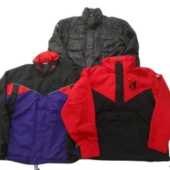 古着卸 まとめ売り GORE-TEX ジャケット 3枚セット (メンズ M /48 ) アノラック プルオーバー マルチポケット 中古 古着 ND4854