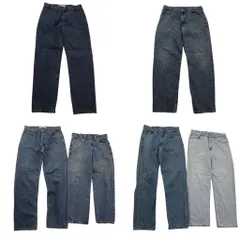 古着卸 まとめ売り リーバイス 550 デニム パンツ 6枚セット (メンズ 34 ) インディゴブルー フェード アメカジ 中古 古着 ND4872
