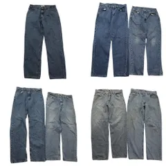 古着卸 まとめ売り リーバイス 550 デニム パンツ 7枚セット (メンズ 36 /35 ) インディゴブルー フェード アメカジ 中古 古着 ND4871