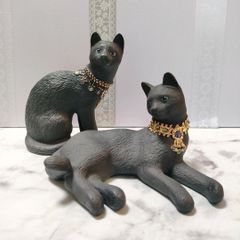 陶器 置物 レノックス LENOX 大きなサイズ 猫 ねこ キャット 24K
