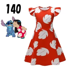 140 リロ＆スティッチ ワンピース プリンセス キッズ 女の子 ハロウィン