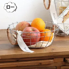 ラウンドバスケット ロータイプ 持ち手 取っ手付き クレエ Creer 92450017 小物入れ 小物整理 収納 ボックス 籠 ランドリー おもちゃ入れ バスケット かご カゴ おしゃれ インテリア 男前 雑貨 北欧 キッチン 台所 リビング 寝室