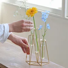 フラワーベース 3連 インブルーム in bloom  クレエ Creer 92450027 アンティーク風 アイアンポットスタンド【植木鉢 おしゃれ 鉢カバー ガーデン雑貨 かわいい インテリア フラワースタンド】