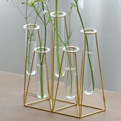 フラワーベース 5連 インブルーム in bloom  クレエ Creer 92450028 アンティーク風 アイアンポットスタンド【植木鉢 おしゃれ 鉢カバー ガーデン雑貨 かわいい インテリア フラワースタンド】