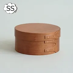 シェーカーボックス ラウンド ボックス SS アクシス Homestead ホームステッド HS3473 木箱 アンティーク風 裁縫箱1段 裁縫箱 ソーイングボックス